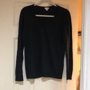 Cuyana Black V neck Sweater